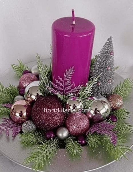 Centrotavola lilla