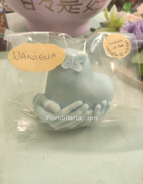 Candela mani cuore