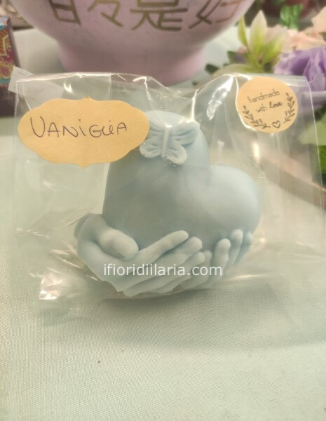 Candela mani cuore